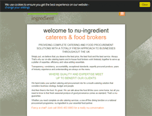 Tablet Screenshot of nu-ingredient.com